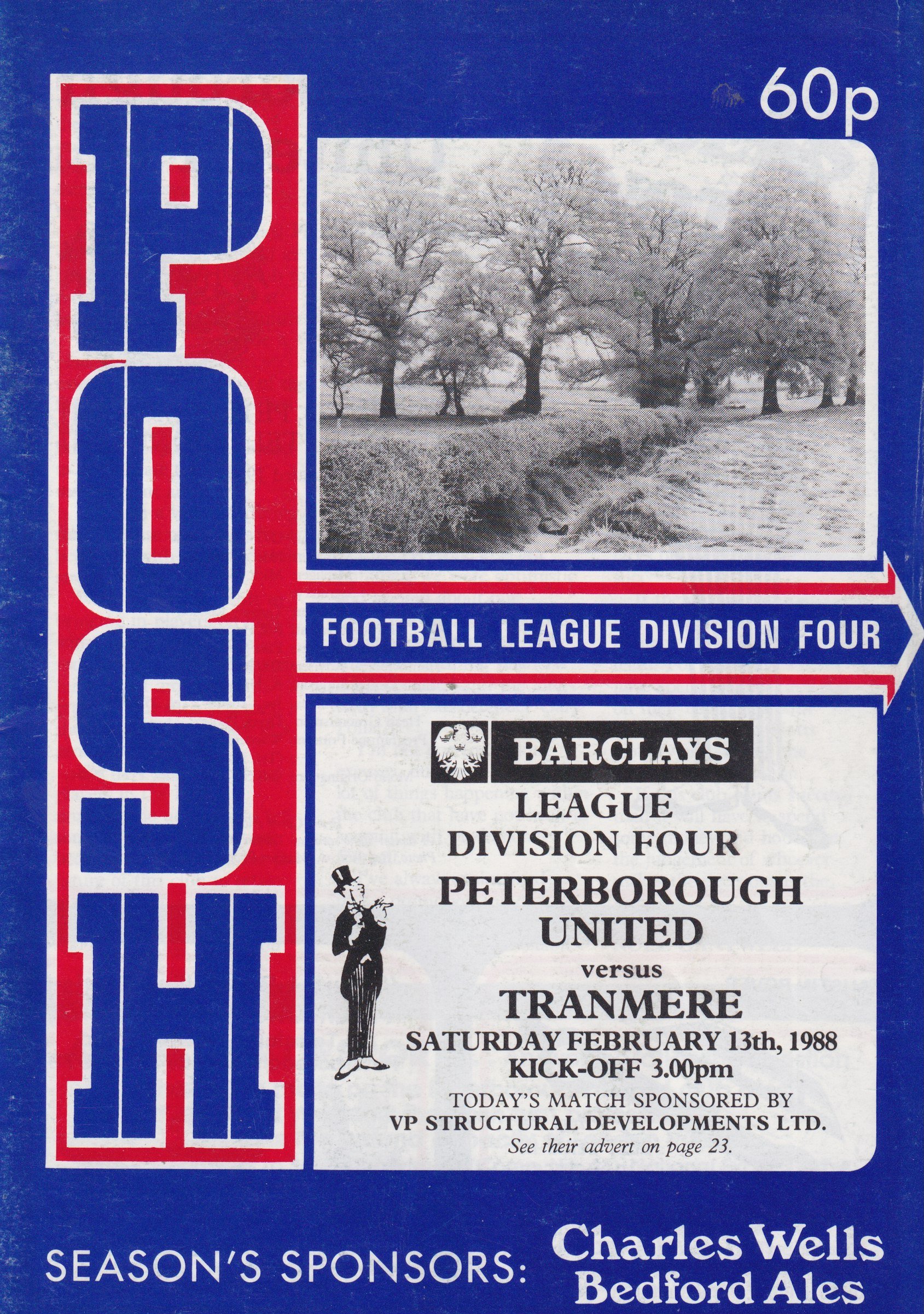 Peterborough United v Tranmere Rovers match programme